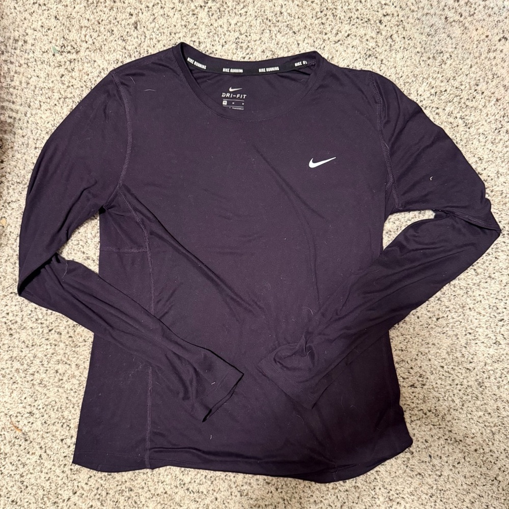Nike Purple Athletic Long Sleeve & Shorts
